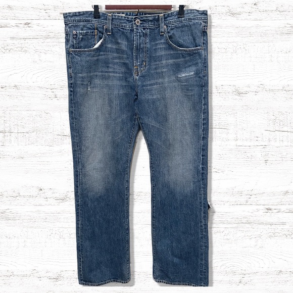 AG Adriano Goldschmied Fillmore Boot Cut Blue Jeans Men’s Size 38x34 - Picture 1 of 3